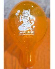 25 Stück 14 Zoll Cattex Kristallballons „Ich liebe Ballons“