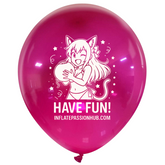 14 inch Cattex Crystal balloons have fun girl looner