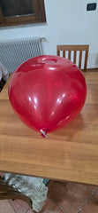 1 pcs 24 inch geo sph balloons with tunnel clear hand made