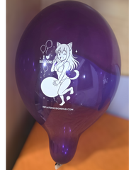 25 Stück 14 Zoll Mira Cat Girl Cattex Kristallballons Ich liebe Ballons