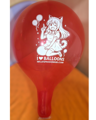 14-18 inch Cattex Crystal balloons i love balloons girl looner