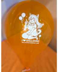 14-18 inch Cattex Crystal balloons i love balloons girl looner