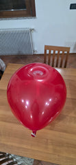 1 pcs 24 inch geo sph balloons with tunnel clear hand made